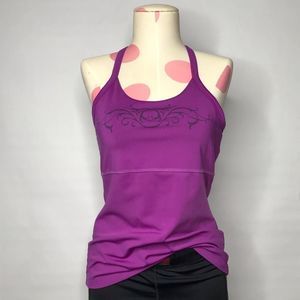 Vintage Athleta Tattoo Cycling Racerback 90s Y2K Tank Top Size Small
